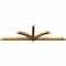 Ekena Millwork Redmond Rough Sawn Timber Gable Bracket, Western Red Cedar, 108"W x 31 1/2"H x 4"D x 4"F, 7/12 Pitch GBW108X31X0404RED00RWR - alternate 4